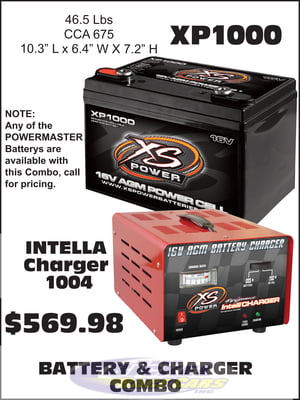 XS Power 16 Volt Battery XP1000 &1004 INTELLI Charge COMBO