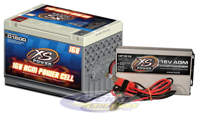 XS Power 16 Volt Battery D1600 Charger HF1615 Combo