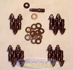 Header Fasteners and Accessories Header Studs 1001403 BBC (16 Studs, Wahsers and Nuts)