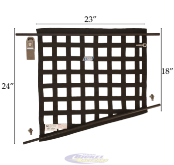 Custom Sportsman Window Net and Mounting Kit Combo