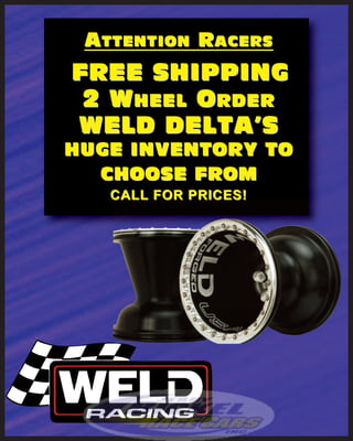 FREE SHIPPING - WELD DELTA WHEELS!!